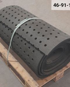 Rubber-mat 17x2000 w/drain holes Ø25mm